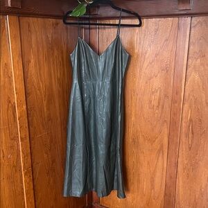 NWT Banana Republic Olive Green Pleather Dress
